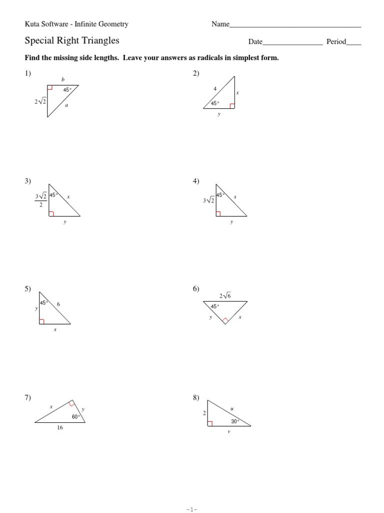 kuta software infinite geometry answers with work